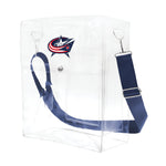 Wholesale Columbus Blue Jackets Clear Ticket Satchel Alt