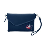 Wholesale Columbus Blue Jackets Fold Over Crossbody Pebble Navy