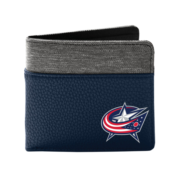 Wholesale Columbus Blue Jackets Pebble BiFold Wallet NAVY