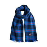 Wholesale Columbus Blue Jackets Plaid Blanket Scarf NV-RED