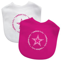 Wholesale Dallas Cowboys - Baby Bibs 2-Pack - Pink