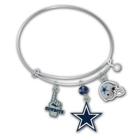 Wholesale Dallas Cowboys NFL / BRC001 - 3 Charm Bracelet