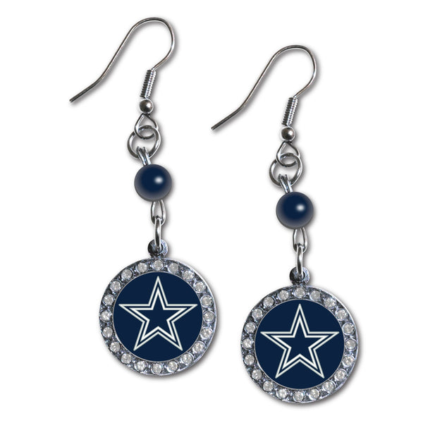 Wholesale Dallas Cowboys NFL / EAR007 - Rhinestone Dangle Earrings