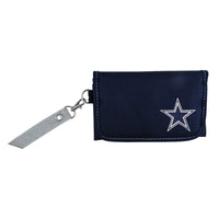 Wholesale Dallas Cowboys Ribbon Organizer Wallet Gray