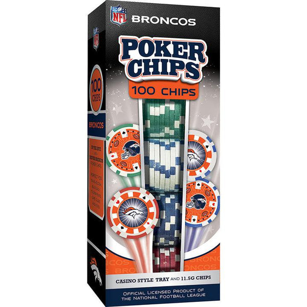 Wholesale Denver Broncos 100 Piece Poker Chips