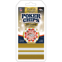 Wholesale Denver Broncos 20 Piece Poker Chips