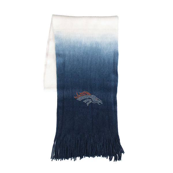 Wholesale Denver Broncos Dip Dye Scarf Navy