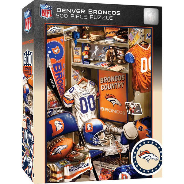 Wholesale Denver Broncos - Locker Room 500 Piece Jigsaw Puzzle