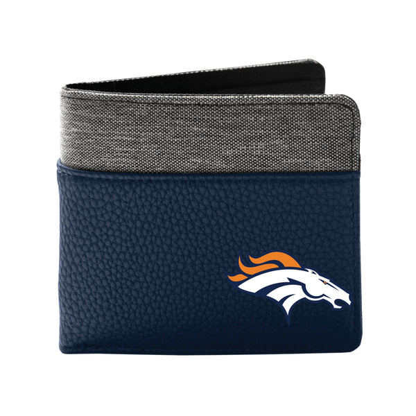 Wholesale Denver Broncos Pebble BiFold Wallet NAVY