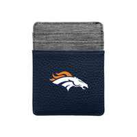 Wholesale Denver Broncos Pebble Front Pocket Wallet Navy