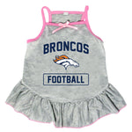 Wholesale Denver Broncos Pet Dress Grey Type - Assorted Sizes