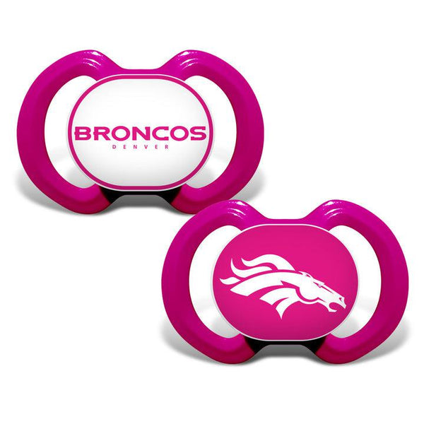 Wholesale Denver Broncos - Pink Pacifier 2-Pack