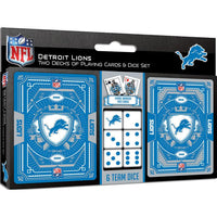 Wholesale Detroit Lions - 2-Pack Playing Cards & Dice Set