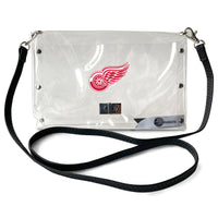 Wholesale Detroit Red Wings Clear Envelope Purse STRAP