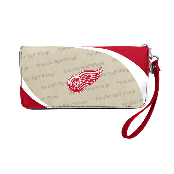 Wholesale Detroit Red Wings Curve Zip Organizer Wallet