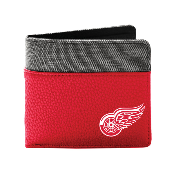 Wholesale Detroit Red Wings Pebble BiFold Wallet LRED