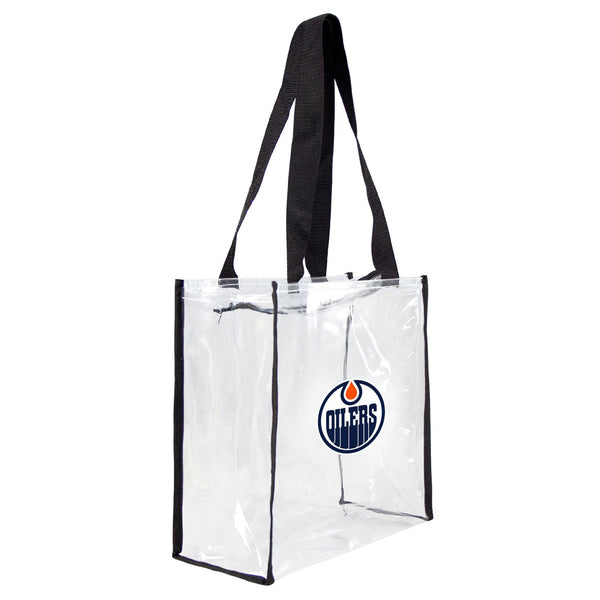 Wholesale Edmonton Oilers Clear Square Stadium Tote