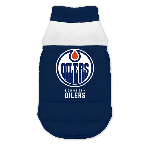 Wholesale Edmonton Oilers Pet Parka Puff Vest