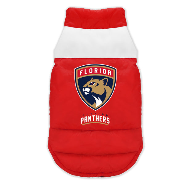 Wholesale Florida Panthers Pet Parka Puff Vest