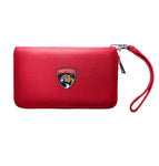 Wholesale Florida Panthers Zip Organizer Wallet Pebble Light Red