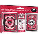 Wholesale Georgia Bulldogs - 2-Pack Playing Cards & Dice Set