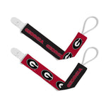 Wholesale Georgia Bulldogs - Pacifier Clip 2-Pack