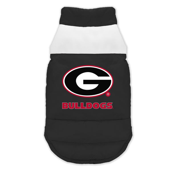 Wholesale Georgia Bulldogs Pet Parka Puff Vest