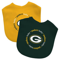 Wholesale Green Bay Packers - Baby Bibs 2-Pack - Green & Yellow