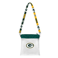 Wholesale Green Bay Packers Clear Pattern Strap Bag