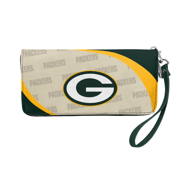 Wholesale Green Bay Packers Curve Zip Organizer Wallet