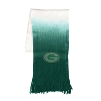 Wholesale Green Bay Packers Dip Dye Scarf Green