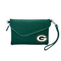 Wholesale Green Bay Packers Fold Over Crossbody Pebble Green