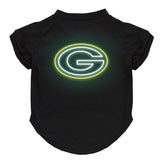 Wholesale Green Bay Packers Neon Pet T-Shirt