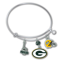 Wholesale Green Bay Packers NFL / BRC001 - 3 Charm Bracelet