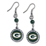 Wholesale Green Bay Packers NFL / EAR007 - Rhinestone Dangle Earrings