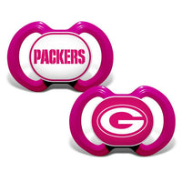 Wholesale Green Bay Packers - Pink Pacifier 2-Pack