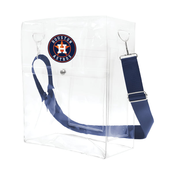 Wholesale Houston Astros Clear Ticket Satchel Alt