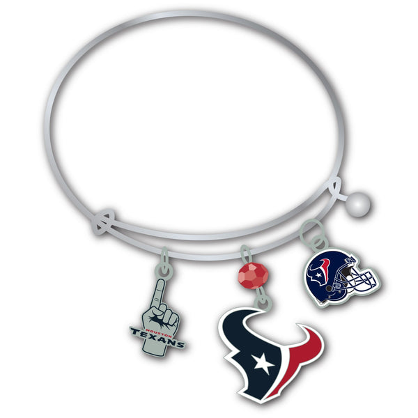 Wholesale Houston Texans NFL / BRC001 - 3 Charm Bracelet