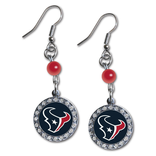 Wholesale Houston Texans NFL / EAR007 - Rhinestone Dangle Earrings