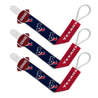 Wholesale Houston Texans - Pacifier Clip 3-Pack