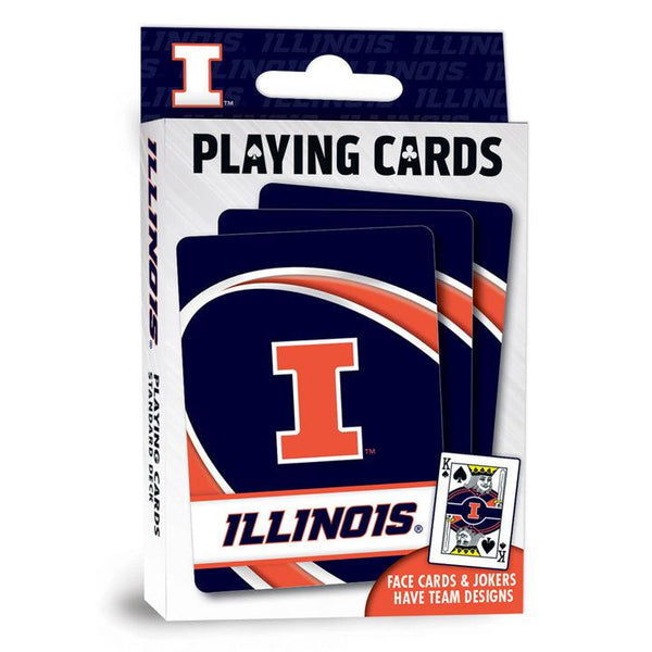 Wholesale Illinois Fighting Illini Playing Cards - 54 Card Deck