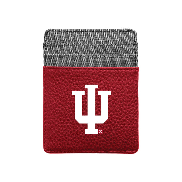 Wholesale Indiana Hoosiers Pebble Front Pocket Wallet Dark Red