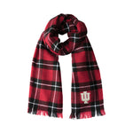 Wholesale Indiana Hoosiers Plaid Blanket Scarf DR-BLK