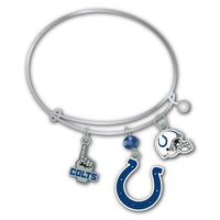 Wholesale Indianapolis Colts NFL / BRC001 - 3 Charm Bracelet