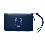 Wholesale Indianapolis Colts Zip Organizer Wallet Pebble Navy