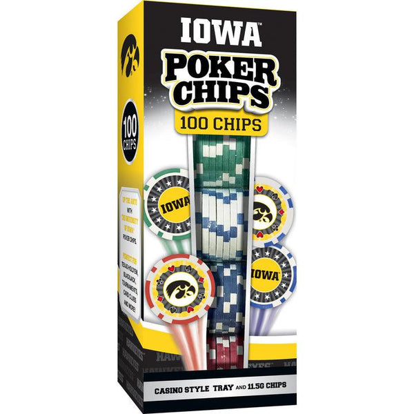 Wholesale Iowa Hawkeyes 100 Piece Poker Chips