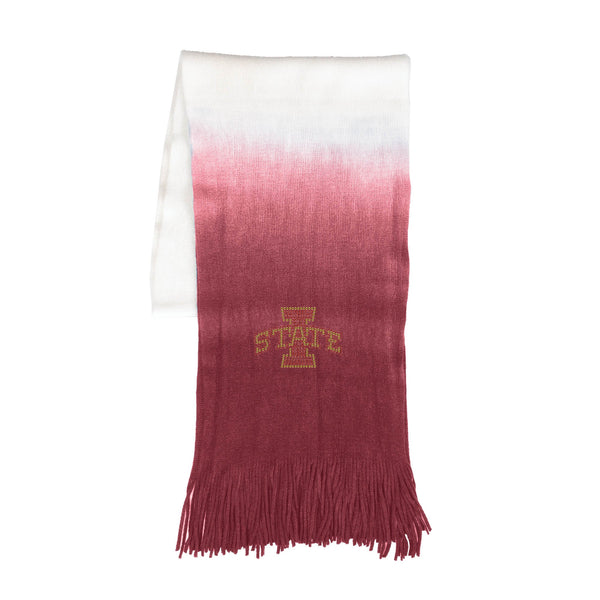 Wholesale Iowa State Cyclones Dip Dye Scarf Maroon