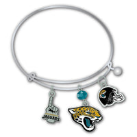 Wholesale Jacksonville Jaguars NFL / BRC001 - 3 Charm Bracelet