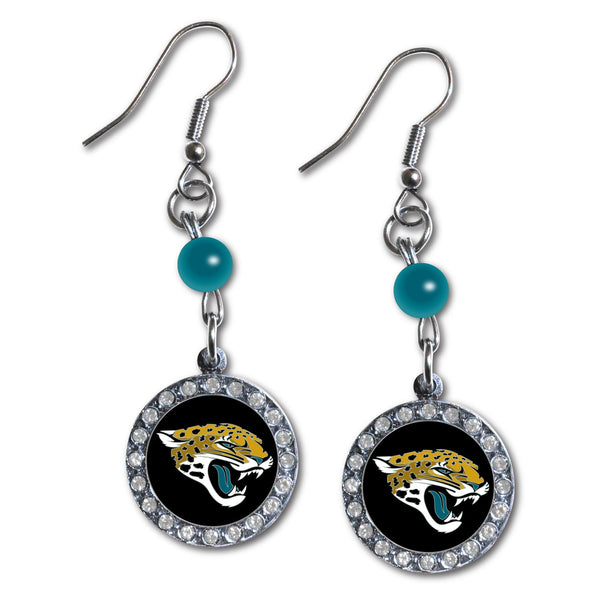 Wholesale Jacksonville Jaguars NFL / EAR007 - Rhinestone Dangle Earrings