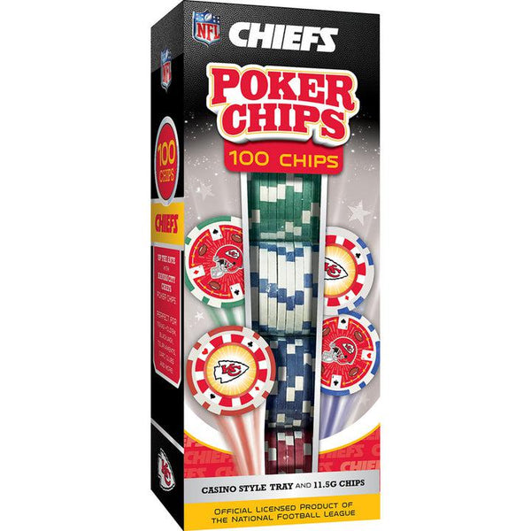 Wholesale Kansas City Chiefs 100 Piece Poker Chips